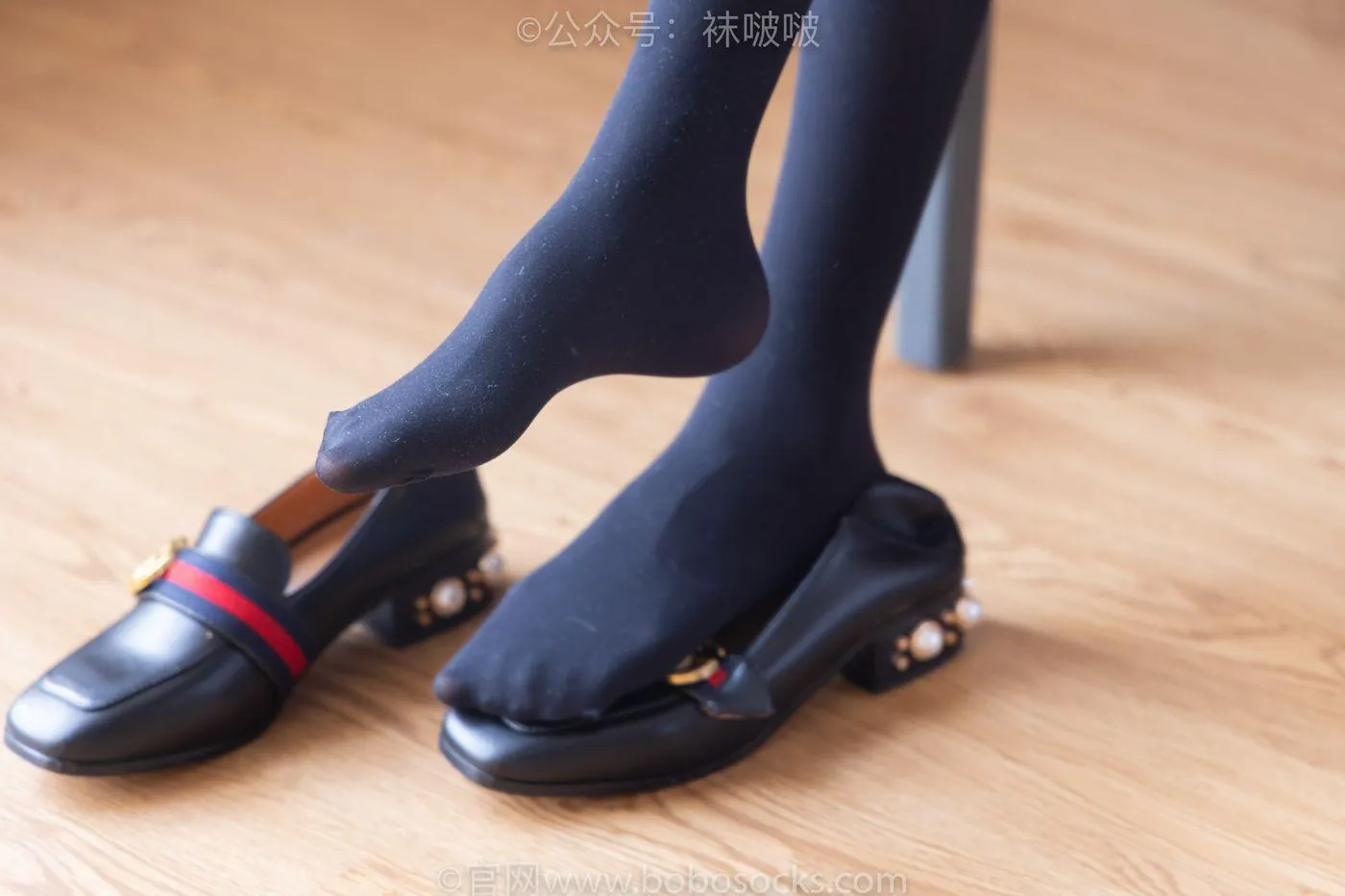 [BoBoSocks袜啵啵]NO.064 稚予-平底鞋、厚黑丝 [137P]插图4